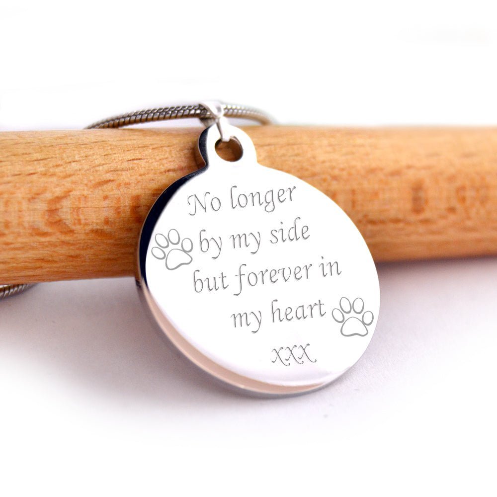 Pet Memorial Necklace – Personalised Pet Pendant With Custom Photo Engraving Gift - Popular trends empire