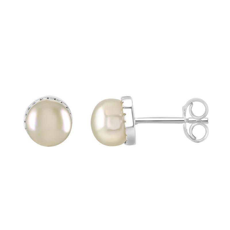 Plain Pearl Stud Earrings - Popular trends empire