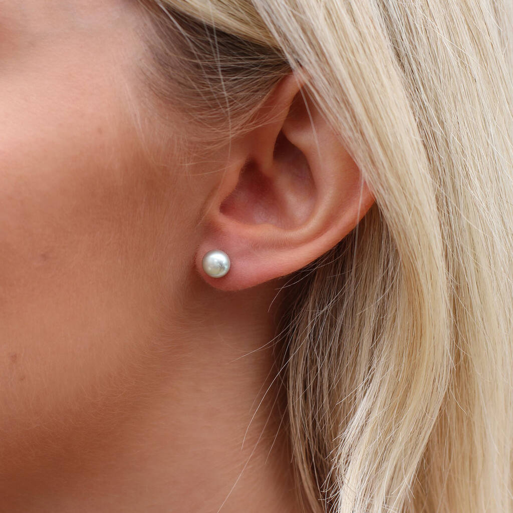 Plain Pearl Stud Earrings - Popular trends empire