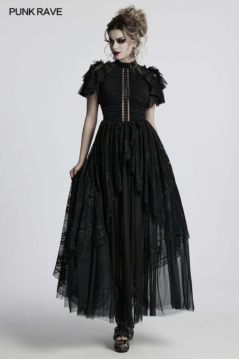 Punk Rave Nova Gothic Elegant Dress - Popular trends empire