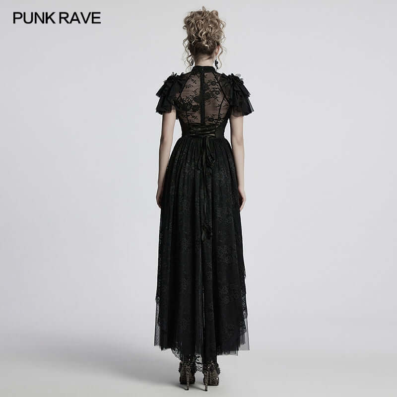 Punk Rave Nova Gothic Elegant Dress - Popular trends empire