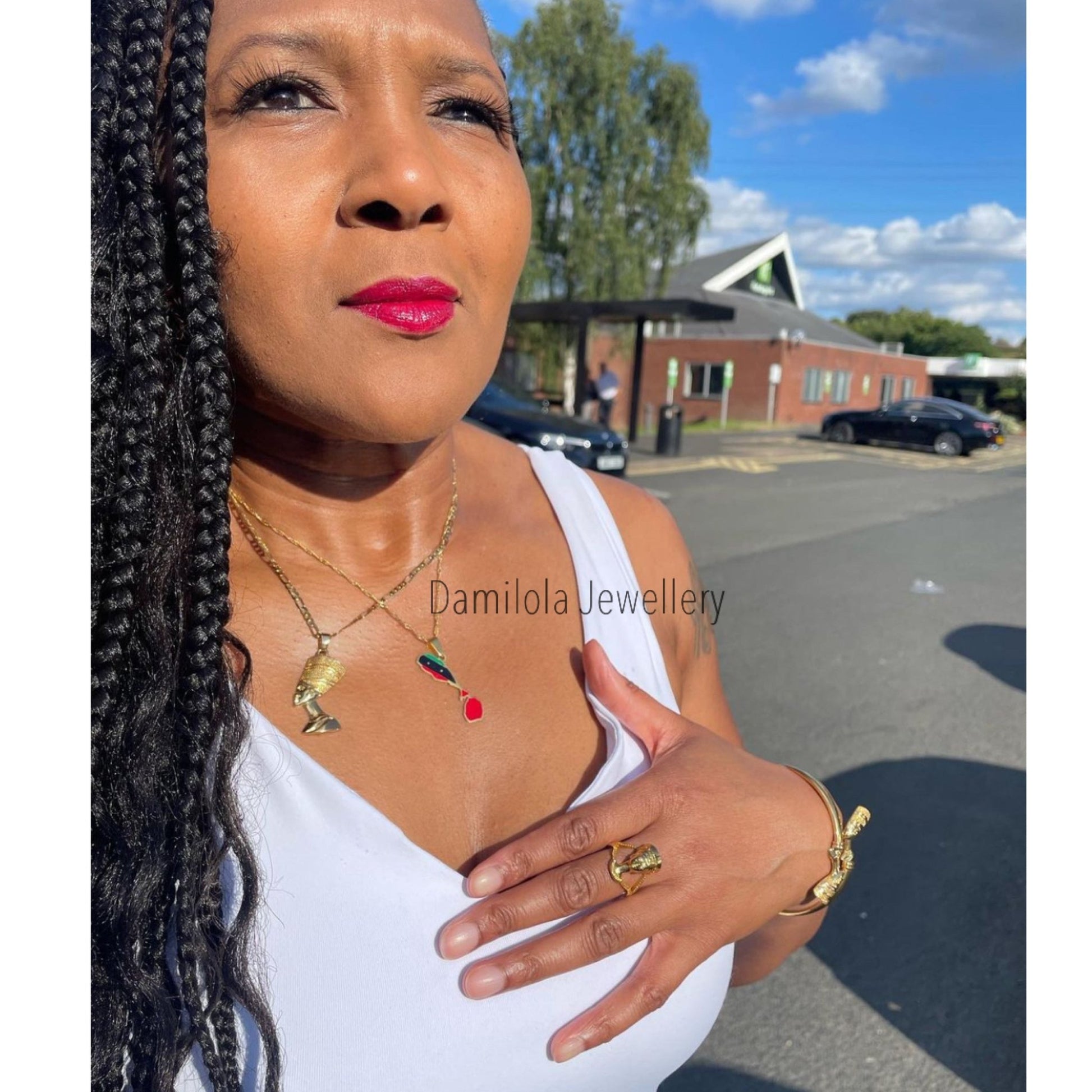 'Queen Nefertiti' - Gold/Silver - Popular trends empire