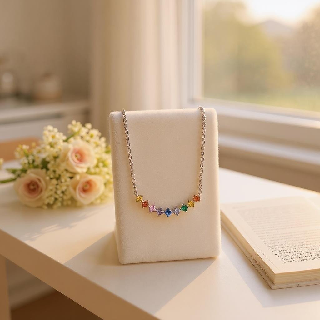Rainbow Bar Necklace - Popular trends empire