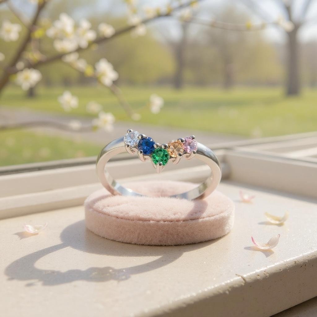 Rainbow Wishbone Ring - Popular trends empire