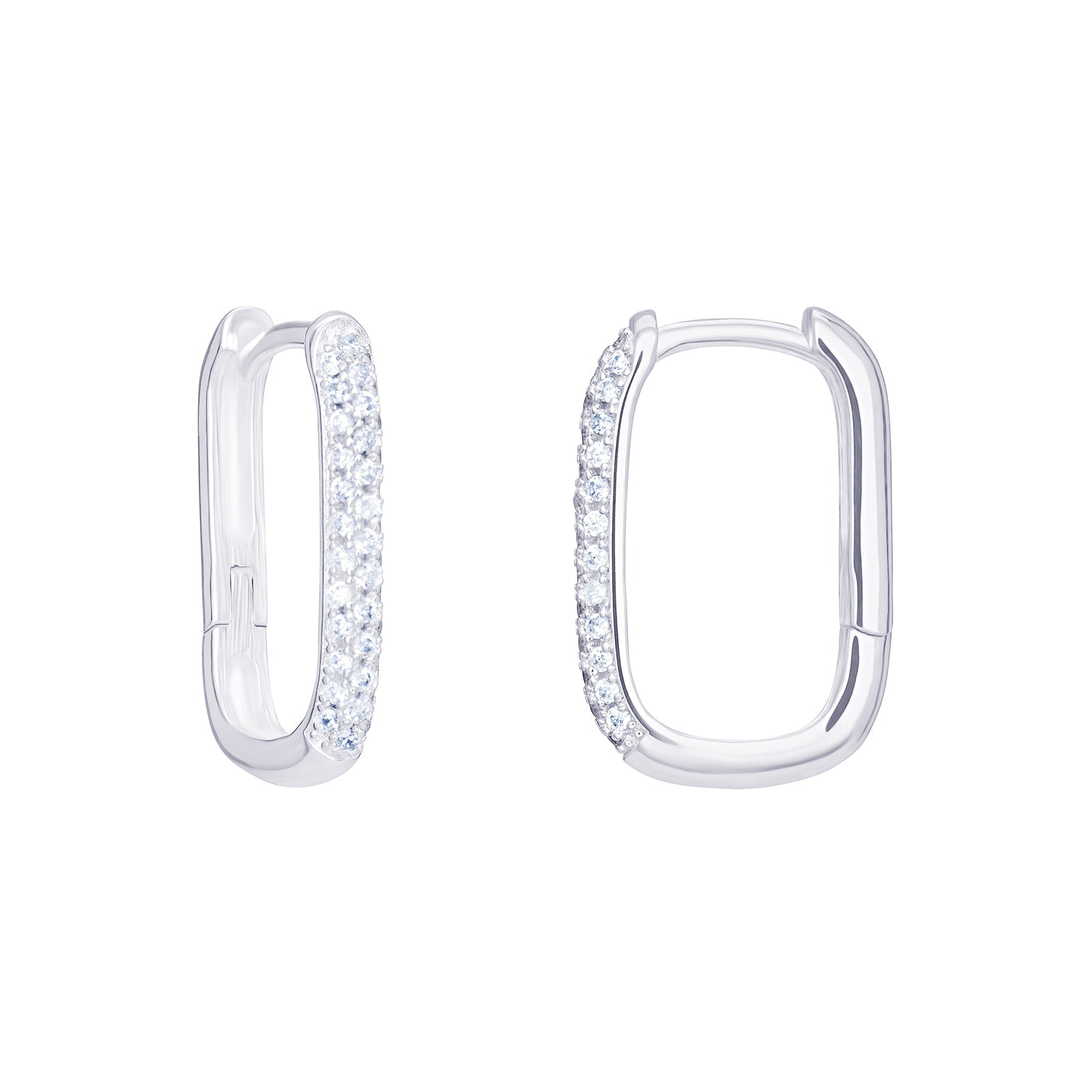 Rectangle Hoop Earrings - Popular trends empire
