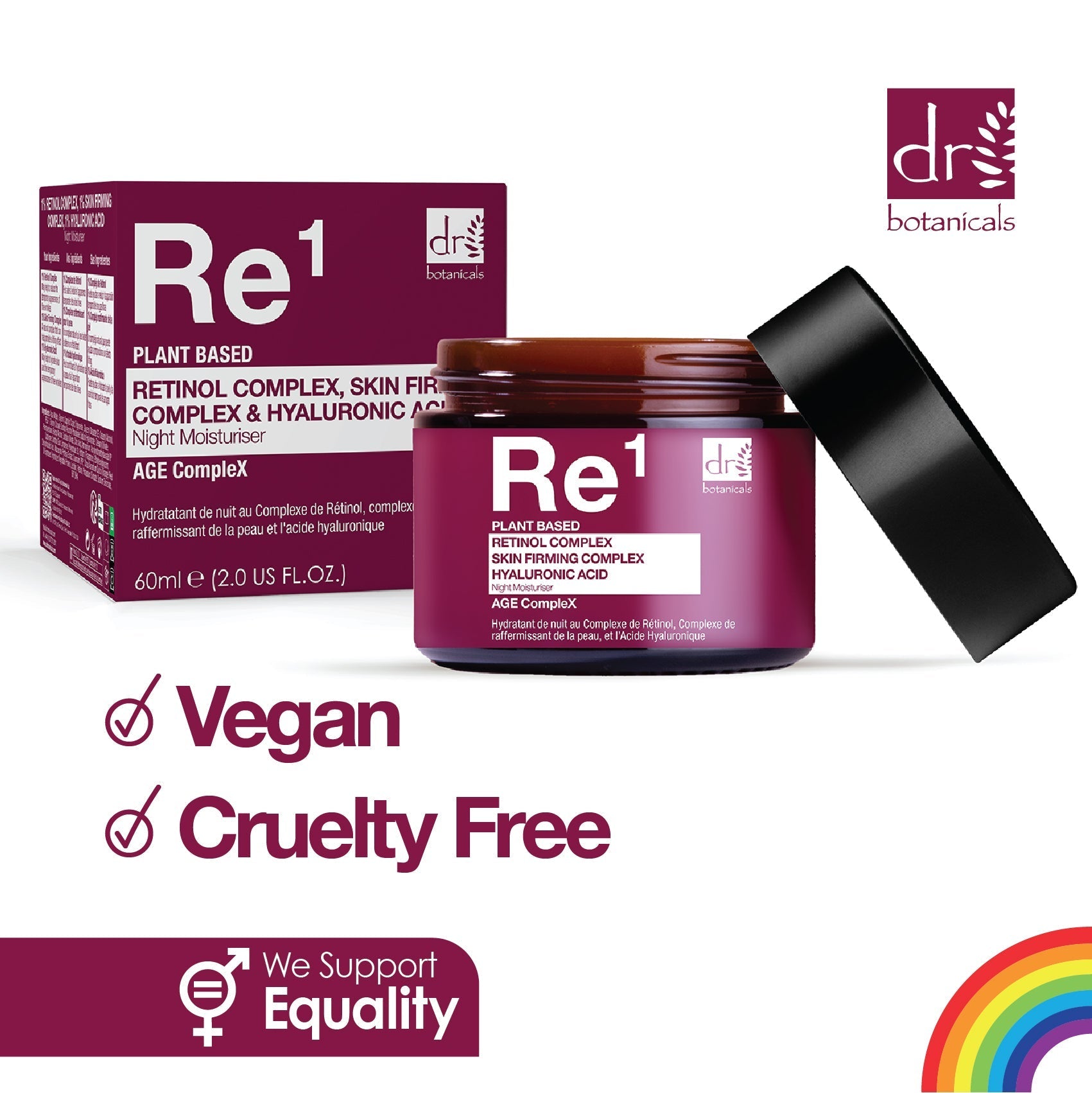 Retinol Complex 1%, Skin Firming Complex 1% & Hyaluronic Acid 1% Night Moisturiser 60ml - Popular trends empire