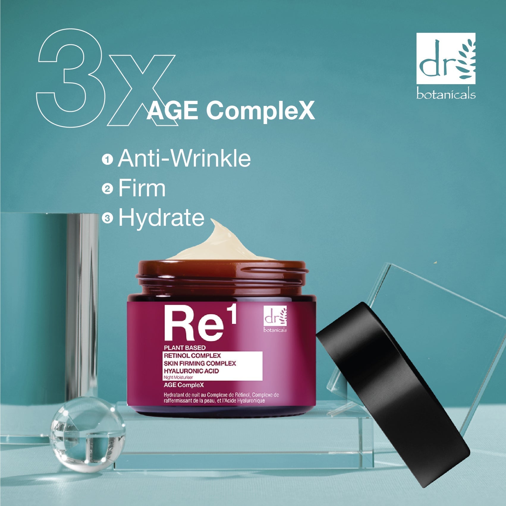 Retinol Complex 1%, Skin Firming Complex 1% & Hyaluronic Acid 1% Night Moisturiser 60ml - Popular trends empire