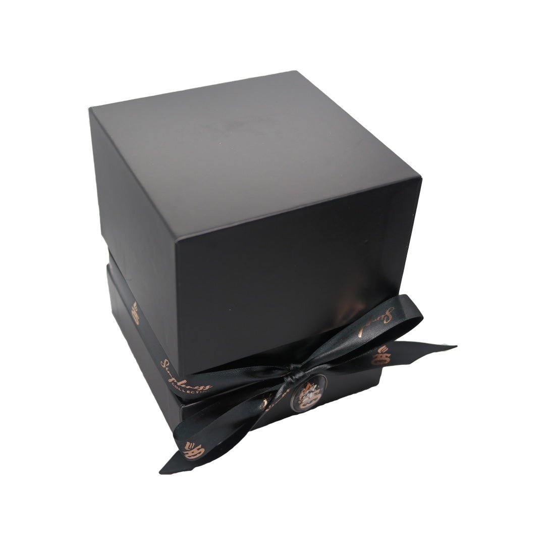 Rose Gold Christmas Candle with Wooden Wick & Gift Box - Popular trends empire