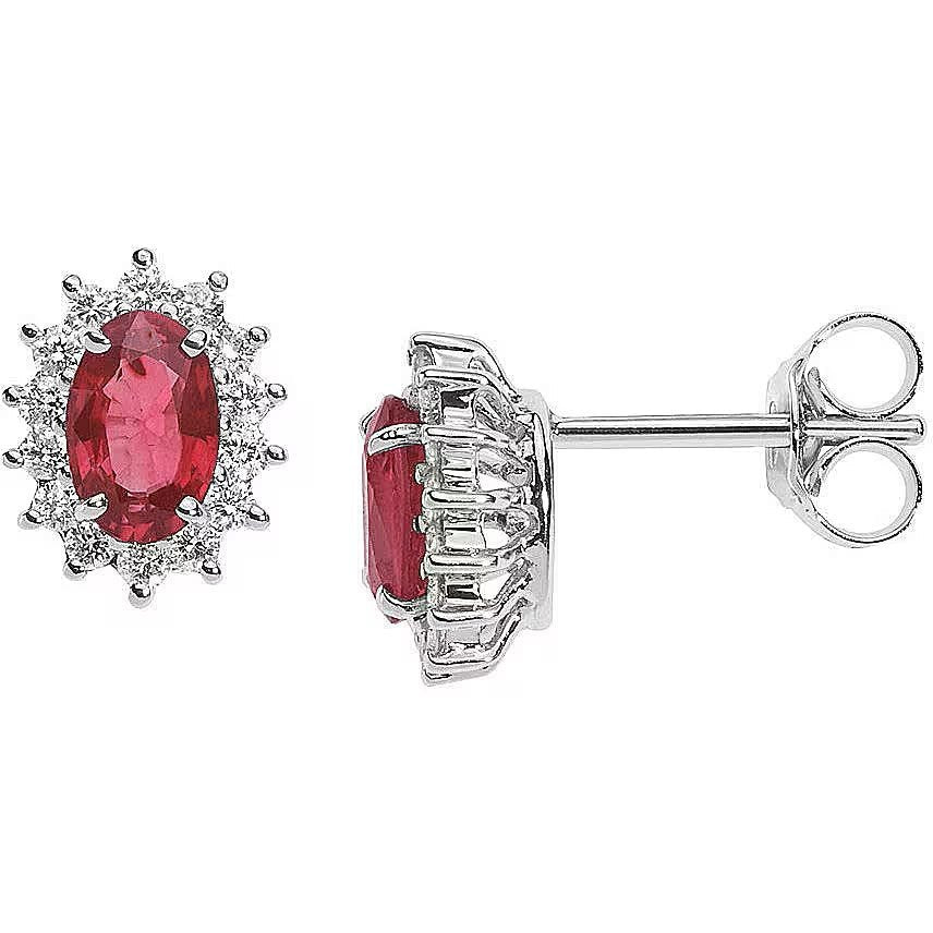 Ruby Halo Cluster Earrings - Popular trends empire