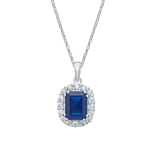 Sapphire Cubic Zirconia Necklace - Popular trends empire