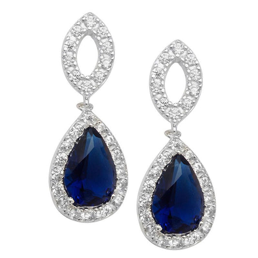 Sapphire Tear Drop Earrings - Popular trends empire