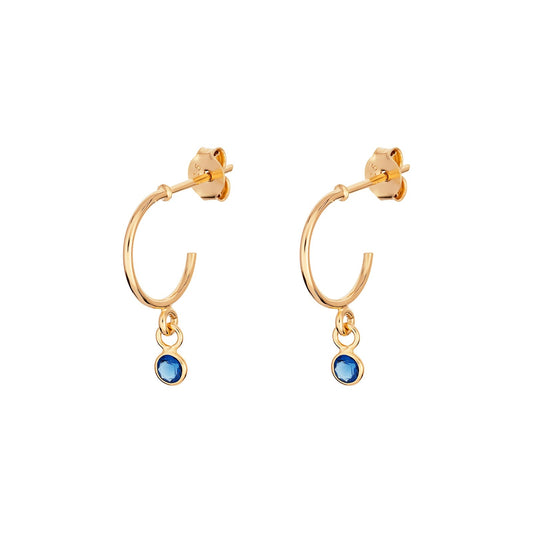 September Birthstone Hoop Earrings - Popular trends empire