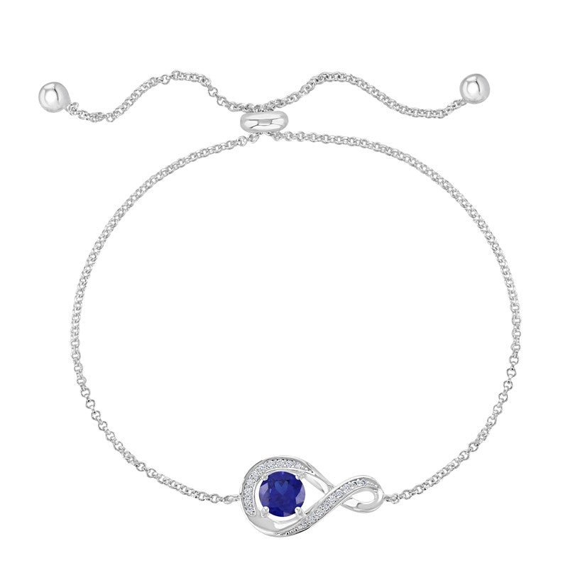 September Birthstone Infinity Bolo Bracelet - Popular trends empire