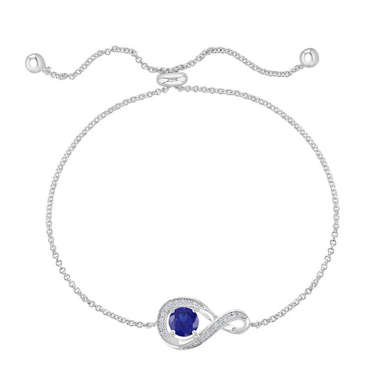 September Birthstone Infinity Bolo Bracelet - Popular trends empire