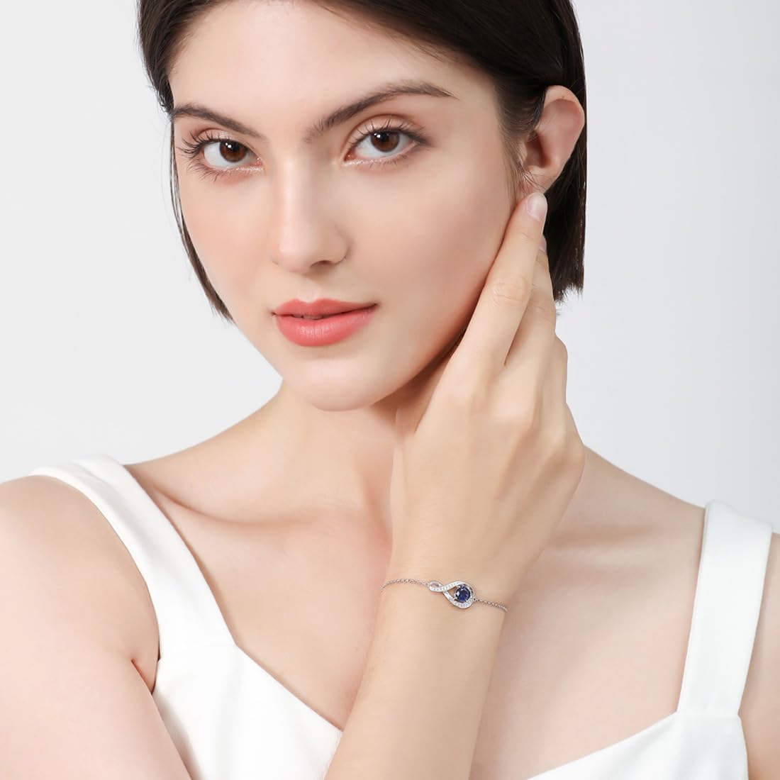 September Birthstone Infinity Bolo Bracelet - Popular trends empire