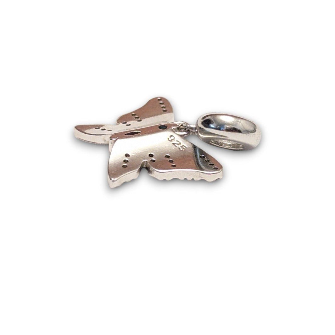 Silver Butterfly Dangle Charm - Popular trends empire