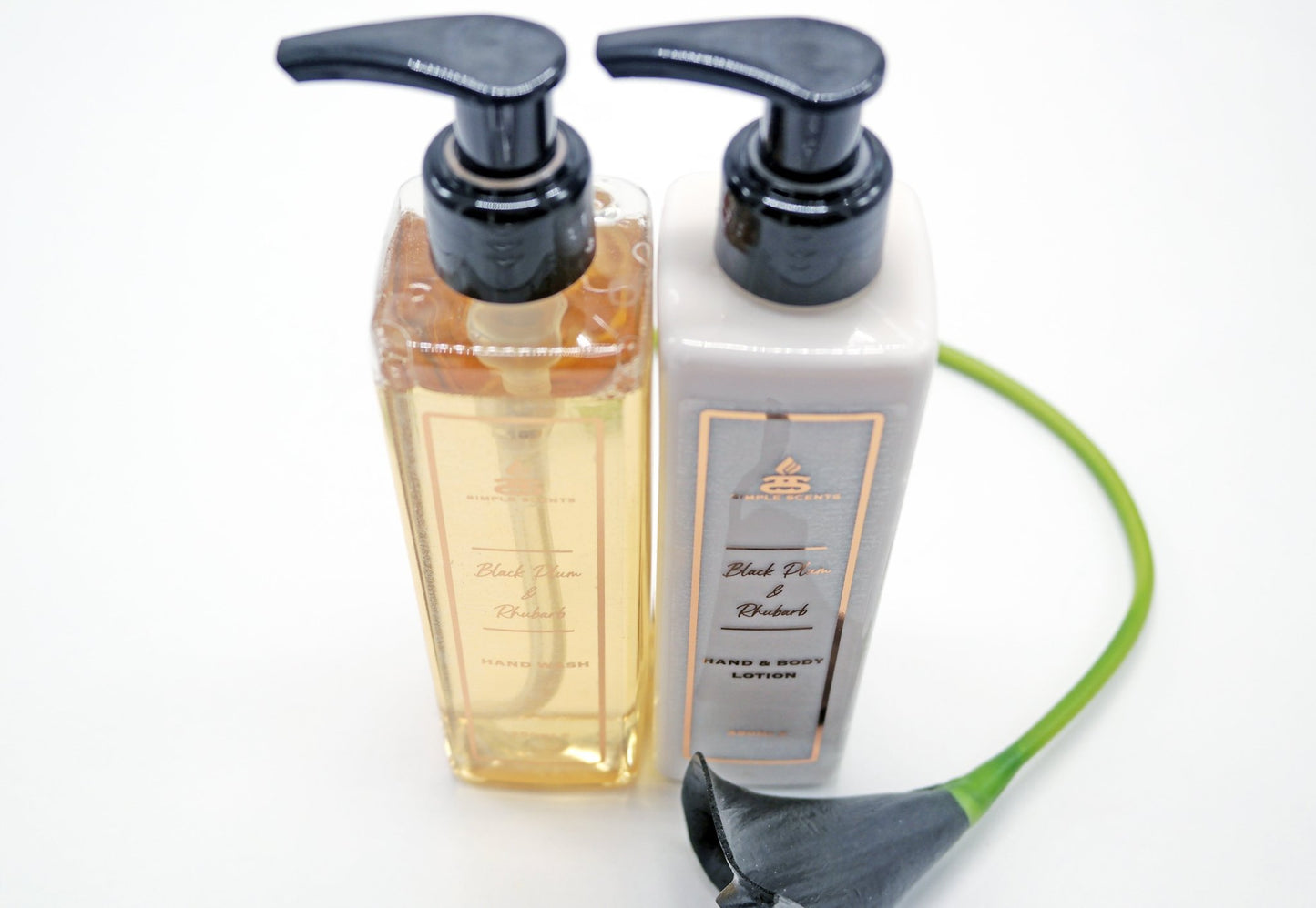 Simple Scents Black Plum & Rhubarb Hand Wash & Lotion Set 250ml - Popular trends empire