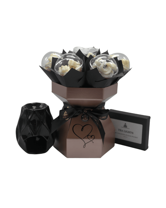 Simple Scents Elegance Wax Melt Flower Bouquet & Wax Melt Burner Gift Set - Popular trends empire