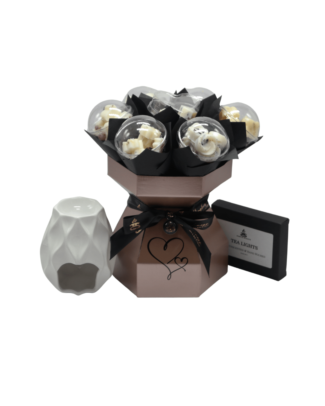 Simple Scents Elegance Wax Melt Flower Bouquet & Wax Melt Burner Gift Set - Popular trends empire