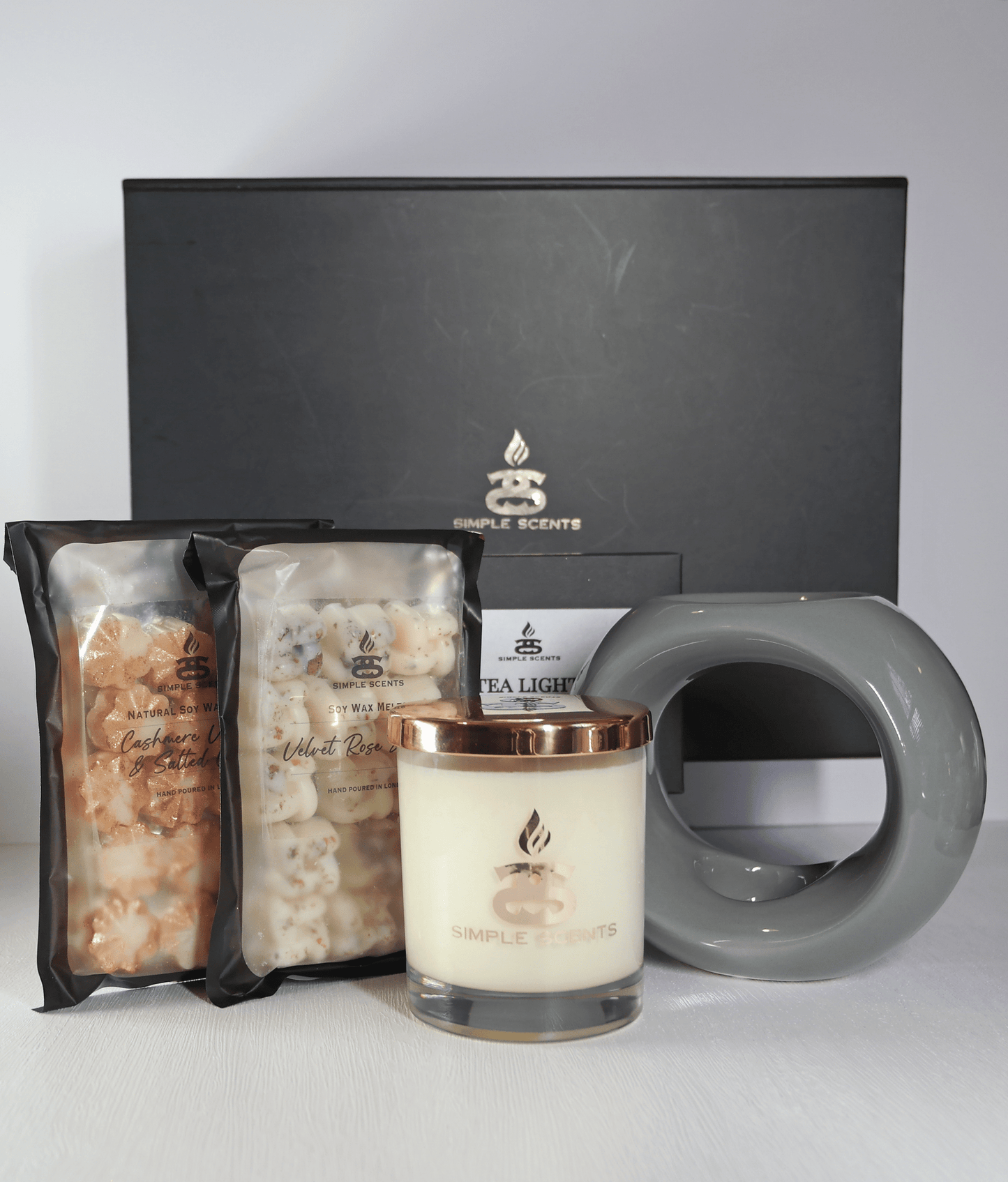 Simple Scents Experience Indulgence Candle, Wax Melt & Oslo Wax Burner Gift Set - Popular trends empire
