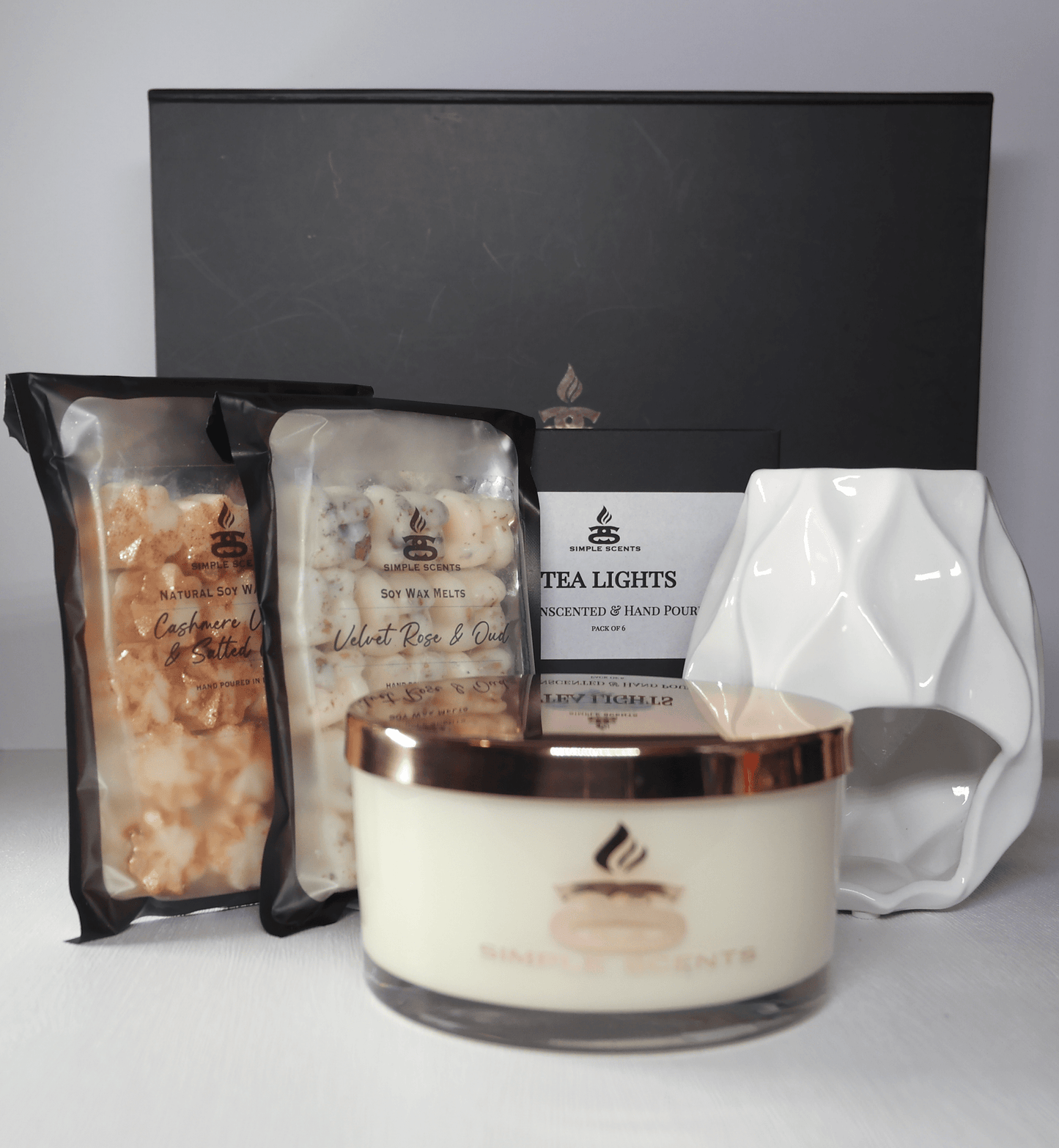 Simple Scents Experience Opulence Candle, Wax Melt & Nico Wax Burner Gift Set - Popular trends empire