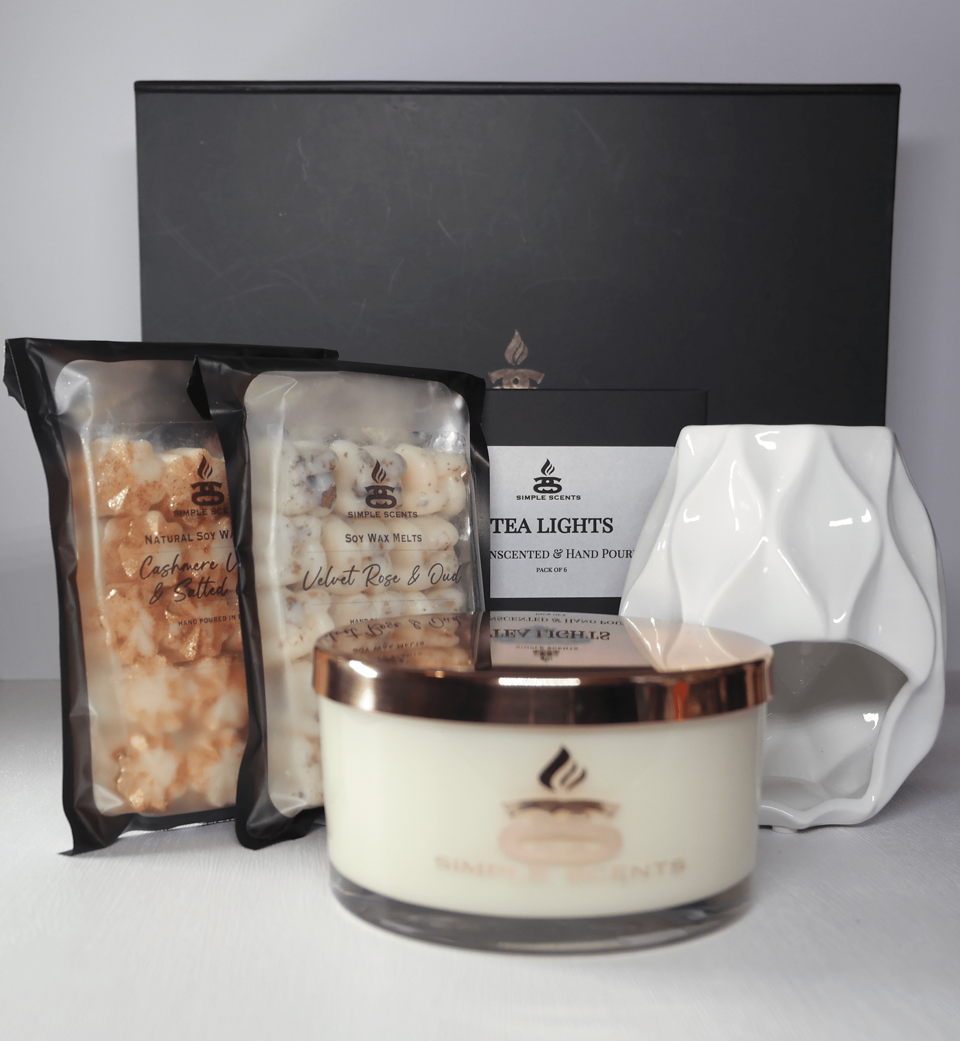 Simple Scents Experience Opulence Candle, Wax Melt & Nico Wax Burner Gift Set - Popular trends empire