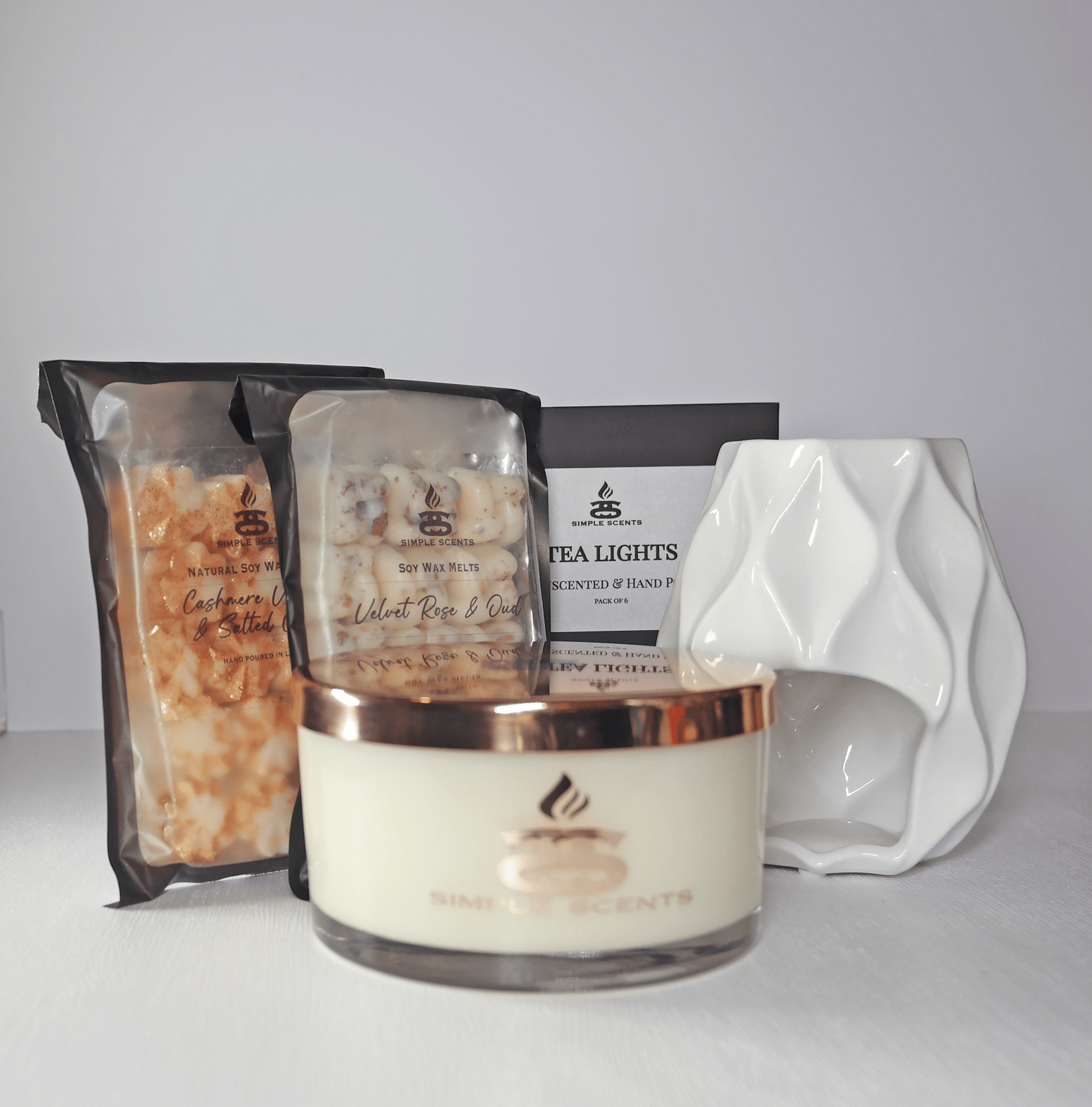 Simple Scents Experience Opulence Candle, Wax Melt & Nico Wax Burner Gift Set - Popular trends empire