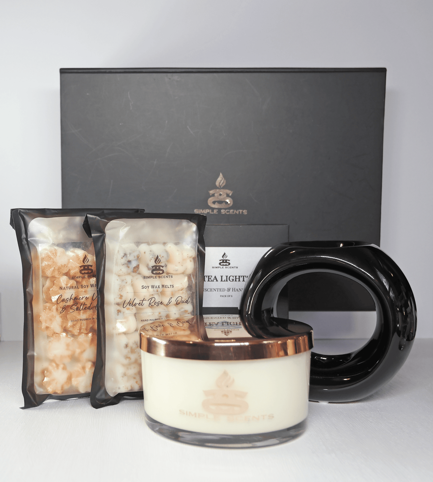 Simple Scents Experience Opulence Candle, Wax Melt & Oslo Wax Burner Gift Set - Popular trends empire