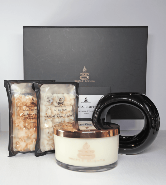 Simple Scents Experience Opulence Candle, Wax Melt & Oslo Wax Burner Gift Set - Popular trends empire