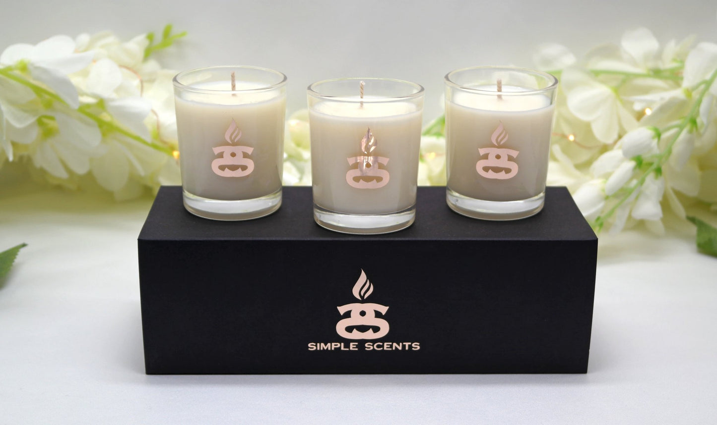 Simple Scents Mini Indulgence Trio Luxury Soy Candles - Popular trends empire