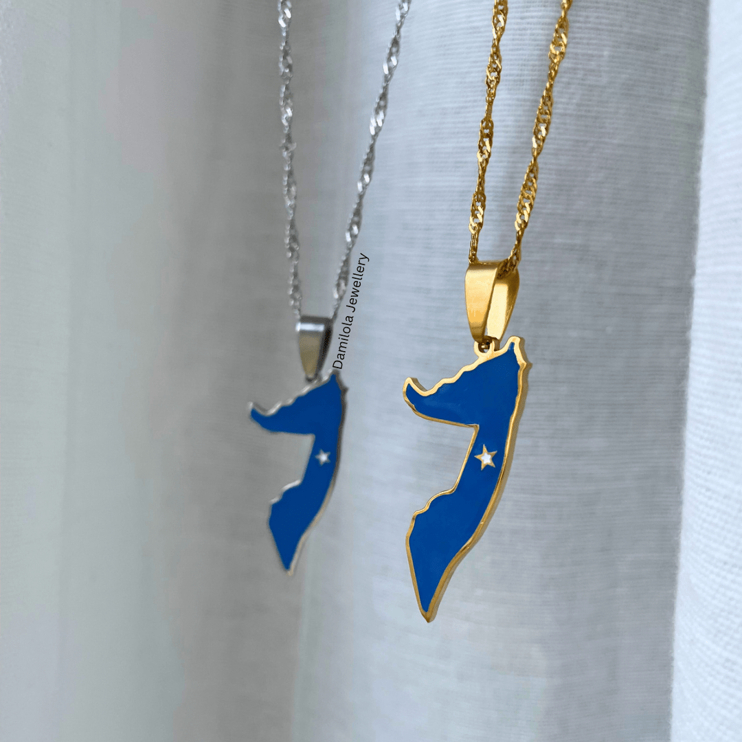 Somalia Flag Map Necklace🇸🇴 - Popular trends empire
