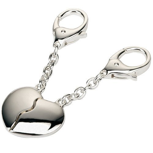 Split Heart Keyring – Personalised Engraved Gift | Valentines Day Romantic Keepsake - Popular trends empire
