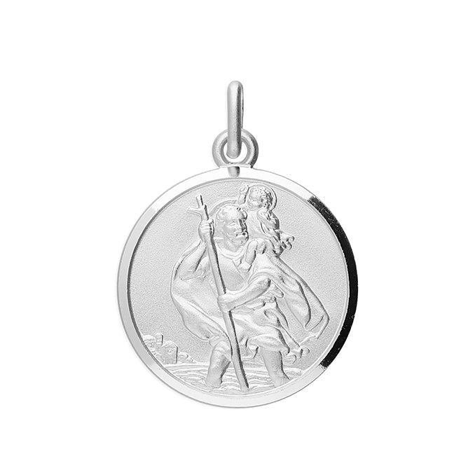 St Christopher Necklace – Sterling Silver Necklace With Travelers Prayer Pendant - Popular trends empire