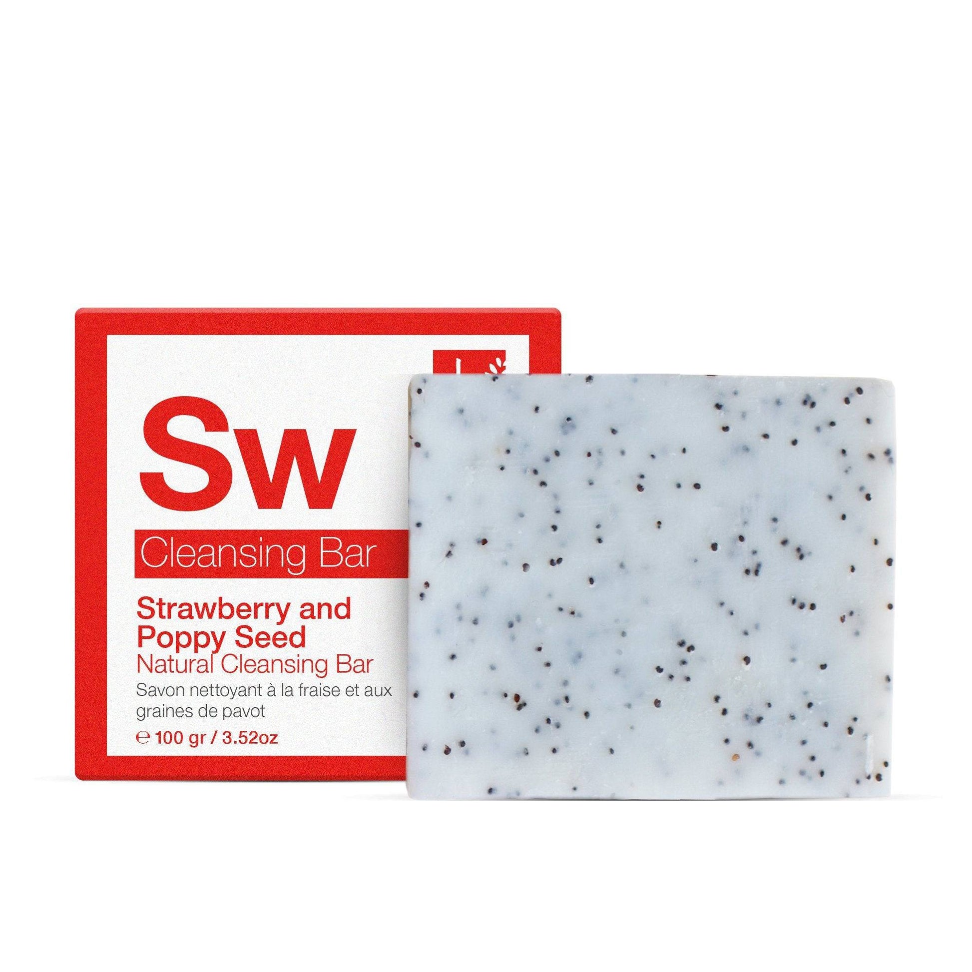 Strawberry & Poppy Seed Cleansing Bar 100g - Popular trends empire