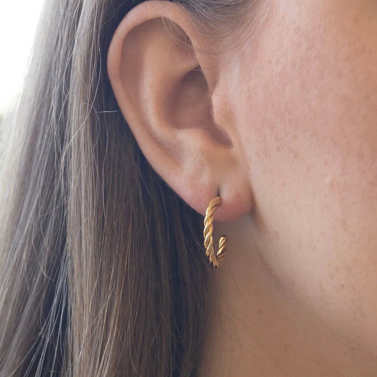 Twisted Hoop Earrings - Popular trends empire