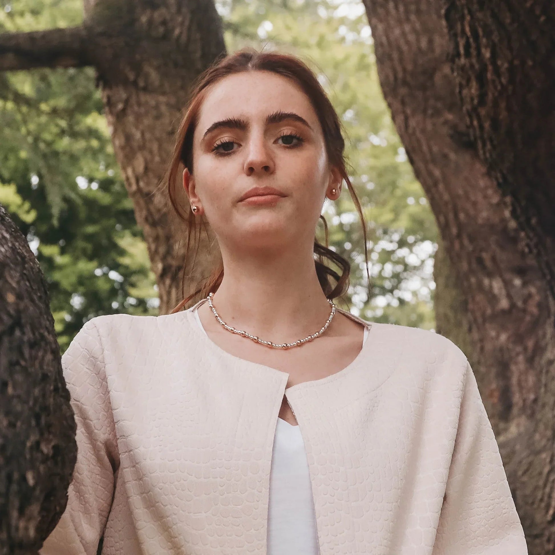 Two Tone Beaded Necklace - Popular trends empire