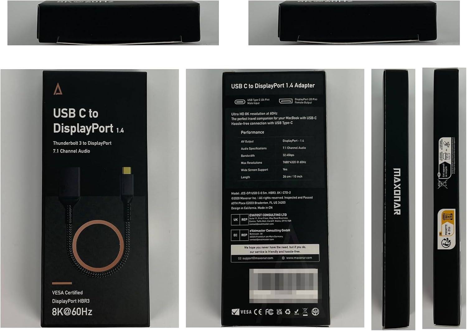 USB C to DisplayPort Adapter 8K@60Hz Thunderbolt 3 to DP Adapter HBR3 Mac & Win - Popular trends empire