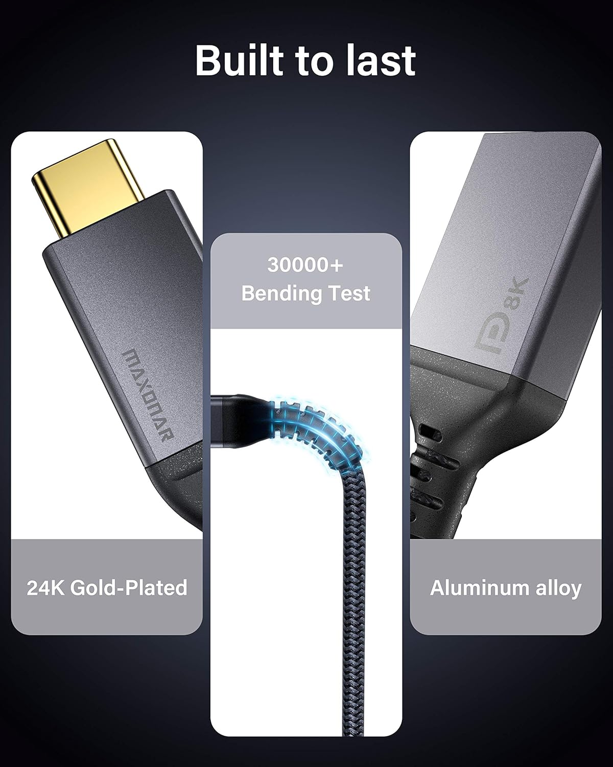 USB C to DisplayPort Adapter 8K@60Hz Thunderbolt 3 to DP Adapter HBR3 Mac & Win - Popular trends empire