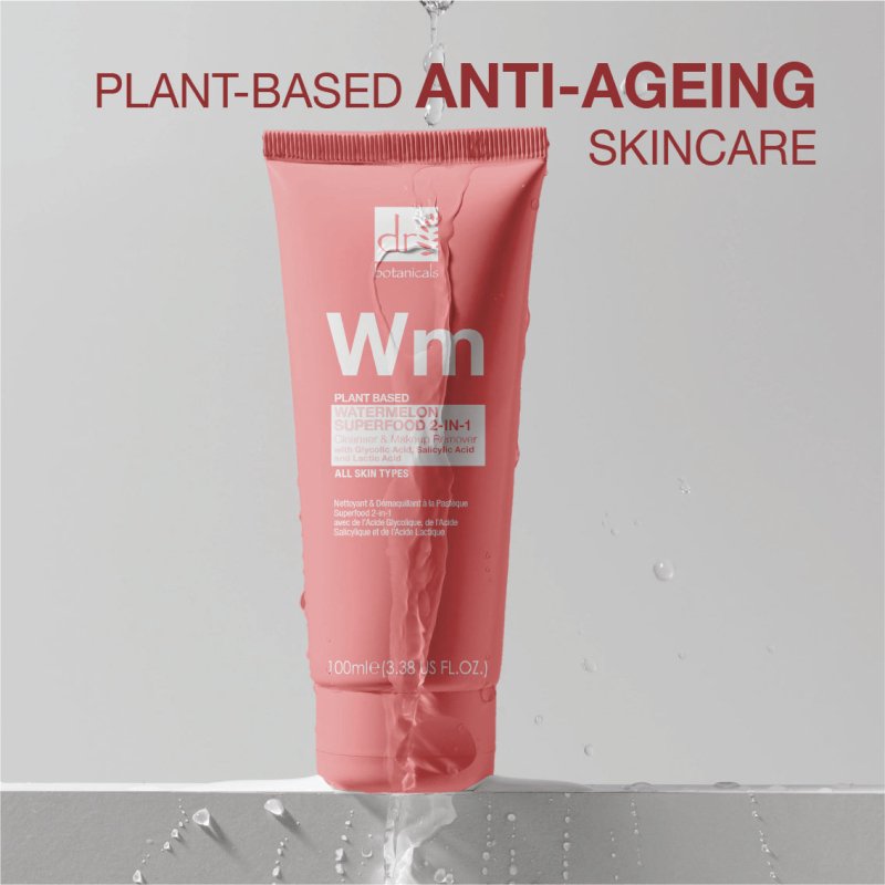 Watermelon Superfood 2 - in - 1 Cleanser & Makeup Remover with Glycolic Acid, Salicylic Acid and Lactic Acid 100ml - Popular trends empire