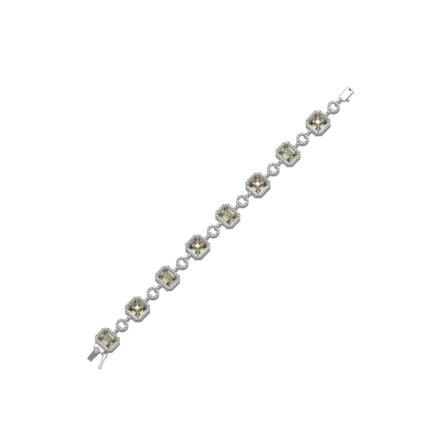 Yellow Topaz Cubic Zirconia Bracelet - Popular trends empire