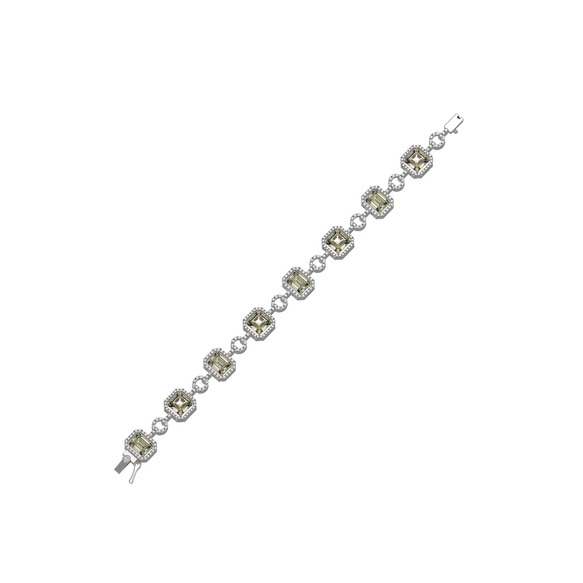 Yellow Topaz Cubic Zirconia Bracelet - Popular trends empire