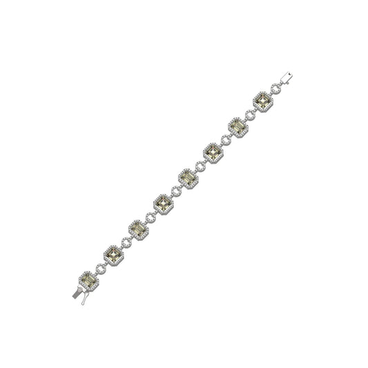 Yellow Topaz Cubic Zirconia Bracelet - Popular trends empire