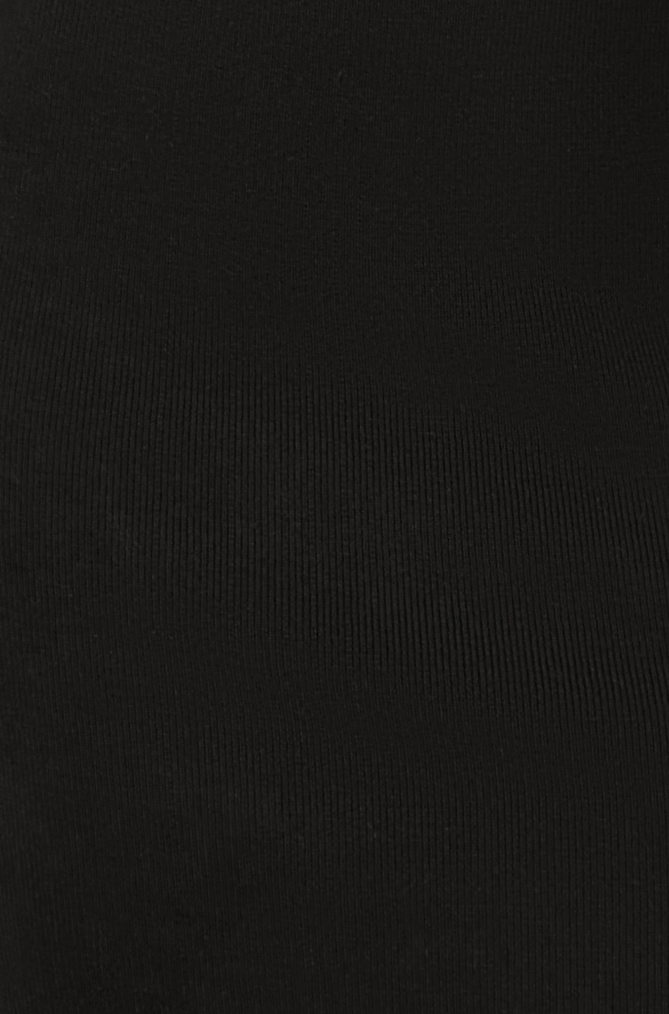 Yumi Black Knitted Fitted Dress With Sequin Sleeves - Popular trends empire